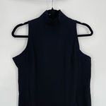 Costume National Womens Black Mock Neck Sleeveless Wool Sleek Midi Dress Size 38 Photo 5
