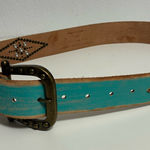 Ed Hardy  Love Kills Slowly Belt - EH-3049x (teal) vintage Unisex Photo 0