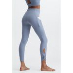 Fabletics Blue Oasis PureLuxe High Waisted Twist 7/8 Athletic Leggings XS Photo 1
