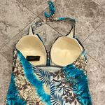 Lane Bryant Venezia Sport One Piece Tropical Swim One Piece Halter NWT Photo 8