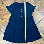 AGB Navy Blue Short Sleeve Summer Dress 2X Photo 5