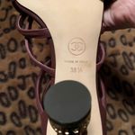 Chanel Coco Tower Cage Burgundy Heels Photo 5