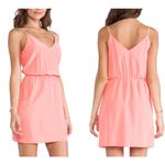 Amanda Uprichard  Mini Dress S Neon Ballet Silk Easy Pocket Resort Summer Chic Photo 1