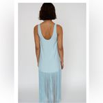 MR.LARKIN TASSEL SLIP DRESS, ICE BLUE S Photo 6