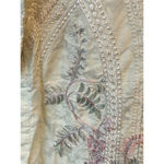 Sapphire Kurta Womens XS Yellow Embroidered Cotton Blouse Long Sleeve Party Wear Photo 5