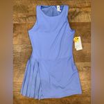 NEW 90° By Reflex Light Blue Renaissance Dress Sleeveless Pleated Dress Photo 1