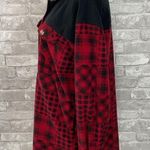 Maurice's Red Patchwork Fleece Shacket Photo 4