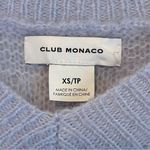 Club Monaco NEW  chunky mohair pullover sweater, lavender and navy, Oversized XS Photo 2