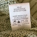 Francesca's LaLavon Sweater Women Small Green Mint Sage Cable Knit Dress Tunic Boho Cottage Photo 4