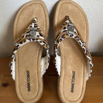 Minnetonka ‎ Women's Silverthorne 360 Sandal/Flip Flop Leopard Print Size-10 W Photo 0