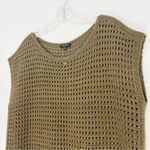 Lafayette 148  Cashmere Sleeveless Knit Sweater Metallic Mini Sequin Size Medium Photo 1