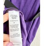 Lanvin Sleeveless Cotton Blend Scoop Neck Belt Midi Dress Purple Women's S / M Photo 9