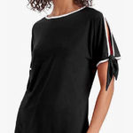 Coco Bianco Women's Black Stretchy Short Sleeves Top Size Small Photo 0