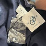 NWT Lelis Collection Women's Navy Blue Satin Lined V Neck Halter Dress Size S Photo 4