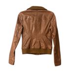 Black Rivet  Women's Brown Leather Jacket Photo 1