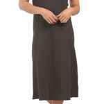 Elie Tahari Ribbed Knit A-Line Midi-Dress in Loden Photo 1