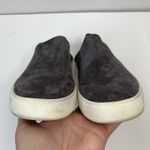 Steve Madden  Sz 8 Loafer Fayna Slip On Dark Gray Vegan Suede Fabric Shoe Casual Photo 8