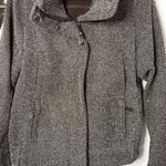 Lole Textured Knit Jacket Funnel Neck Snap Front Casual Outerwear Size Medium Photo 2
