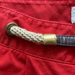 Michael Kors Red Shorts with Brown Belt Photo 2