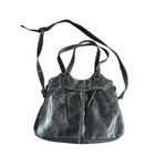 Patricia Nash Black Crackled Leather Satchel Crossbody bag Photo 6