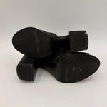 ZARA  Women's Black Leather Open Toe Ankle Buckle Heels Size 37 / 6.5 Photo 7