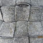 Alma Tonutti Grey Zipper Wool Woven Tote Handbag Made In Italy Satchel Gray Photo 7