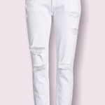 DL1961  Davis Skinny Boyfriend distressed white jeans Photo 3