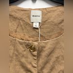 Maeve  Brown Sleeveless Button-Up Vest with 2 Front Pockets           Size: Small Photo 1