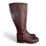 Frye  Phillip Harness Tall Riding Boots Brown Leather 76850 Women's‎ US 6B Photo 4