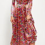 Free People SOLD Heartland Crush Velvet MIDI Dress XS Photo 0