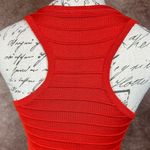 Romeo + Juliet Couture Bodycon Ribbed Racerback Mini Dress Red L Photo 8