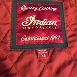 Indian Motorcycles Women’s Bomber Jacket Size XS Red Quilted Lining NWOT Blue Photo 2