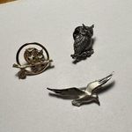 Lot of 3 Brooch Pins Photo 0