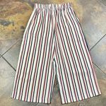 ZARA  Trafaluc Collection Cropped Wide Leg Striped America Pants Medium Photo 11