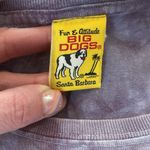 Big Dogs y2k 2003 Vintage Cropped Boxy Tee Size XL Purple Tie Dye Ice Dye Photo 2