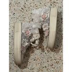 AZALEA WANG Penny Lane Flower Embellished platform canvas Sneaker White size 6 Photo 10