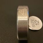 8mm silver stainless steel Superman ring size 12 Photo 4