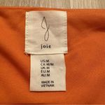 Joie Orange and White Floral Midi Dress  Size Medium Photo 3