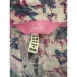 Joules Linen Shirt 8 White Floral Jeanne Print Lightweight Beach Lagenlook Photo 4