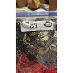 Black Tie Beaded Dress Size 10 Gold Flowers Vintage Cocktail‎ Party Photo 2