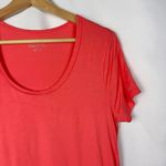 Merona Coral Orange Scoop Neck Short Sleeve T-Shirt S Photo 2