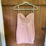 NBD NWT  Revolve Verona mini faux patent leather dress Nude Photo 1