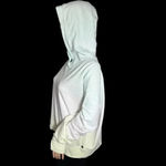 Juicy Couture  SPORT Hoodie Womens Large Tri Color Pastel Sweat Shirt Thumb Holes Photo 3
