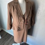 Larry Levine  Brown Skirt Set Photo 7