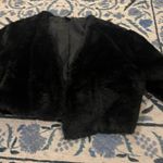 Slny  black fuzzy cardigan L Photo 4