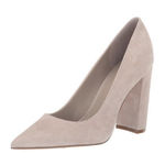 Marc Fisher  Suede Abilene Pumps Size 7 In Light Pink Pointed Toe Block‎ Heel Photo 0