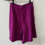 Gap Vintage High Waisted Purple Polka Dot Trouser Shorts Faux Skirt Size 11/12 Photo 1