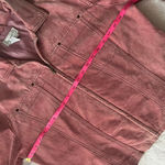 Live a Little Women's Pink Suede Leather Jacket Size L y2k style Photo 5