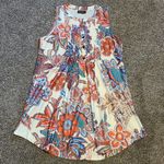 Reborn Bold Floral Tunic Mini Dress M Orange Size M Photo 11