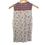 Mason & Belle Womens Floral Sleeveless Button Down Corean Blouse Multi Medium Photo 5